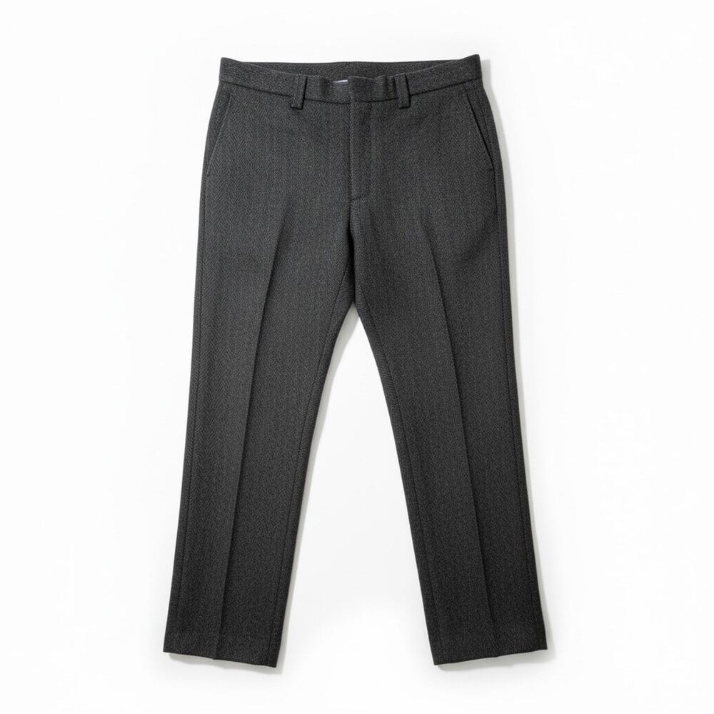 Vintage Woolrich Herringbone Wool Trousers Tailored Straight Leg Mens USA Sz 36